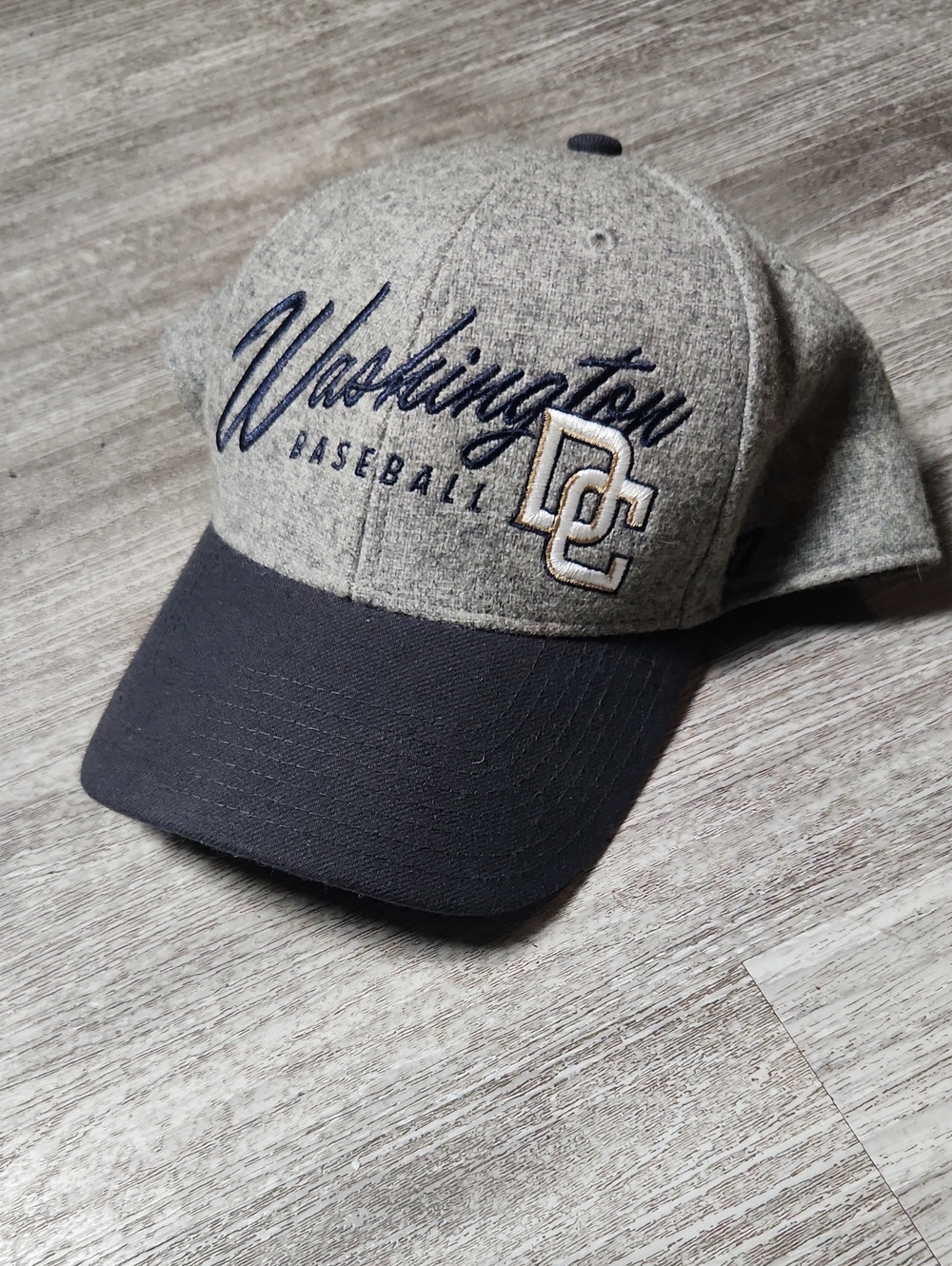 '47 Washington Baseball Two-Tone Cap - Gray & Navy